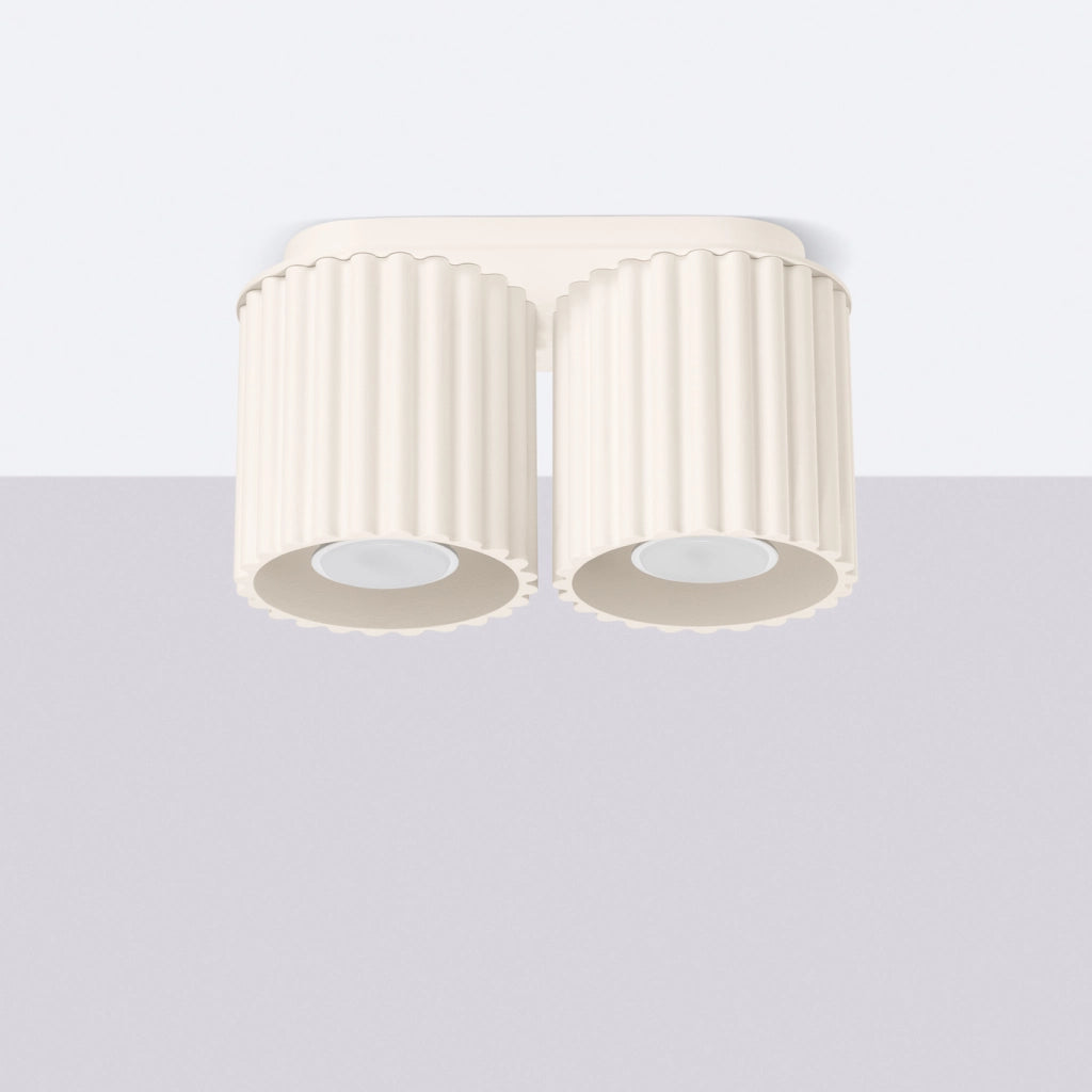 Lampada da soffitto AURA 2 beige GU10