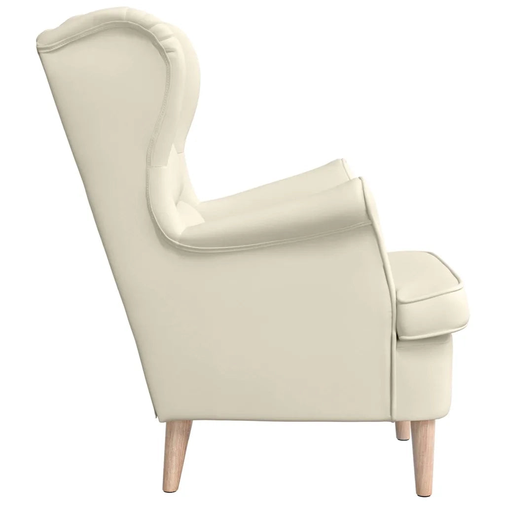 Poltrona Bianca 74x84x100 cm Lino 4016907