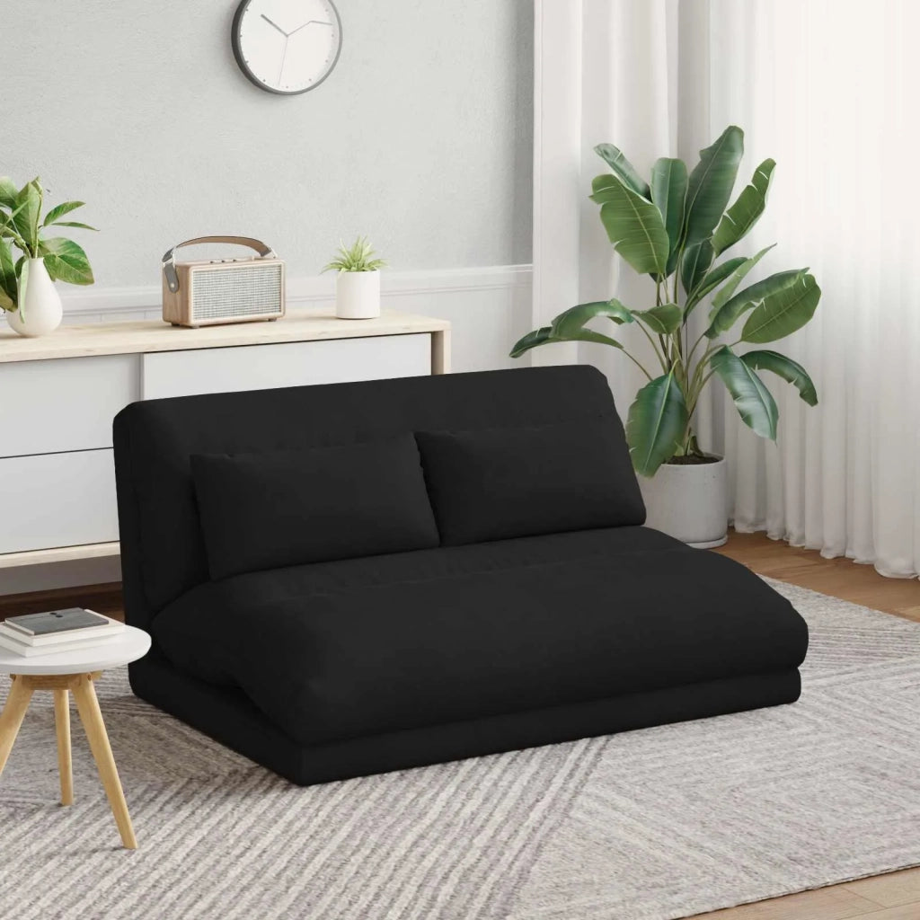 Sedia da Pavimento Nero 110 x 82 x 55 cm Velluto 42028215