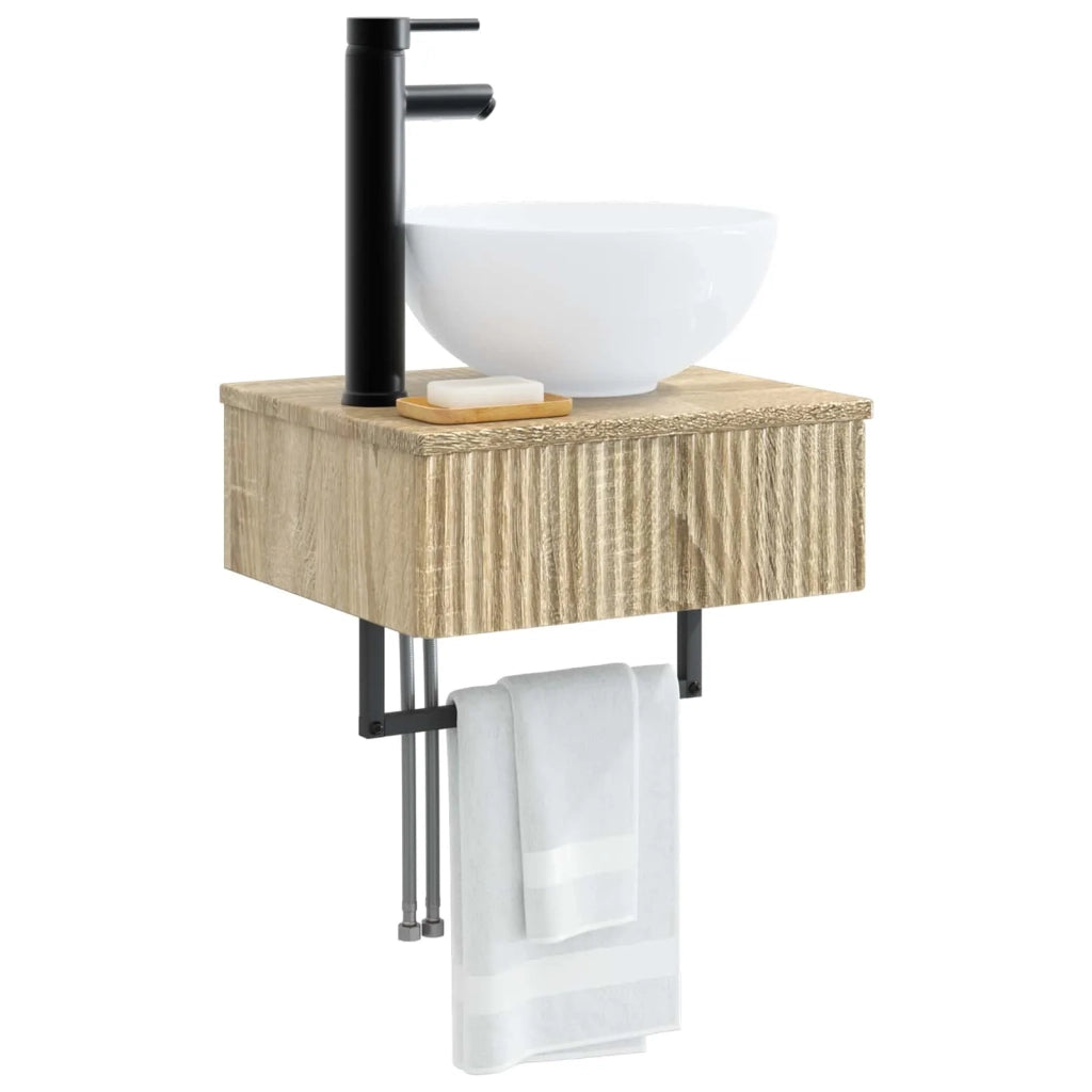 Lavabo da Parete Rovere Sonoma 40 x 35 x 39 cm 890170