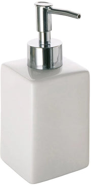 Dispensatore di sapone liquido - ceramica - bianco - 1 pezzo