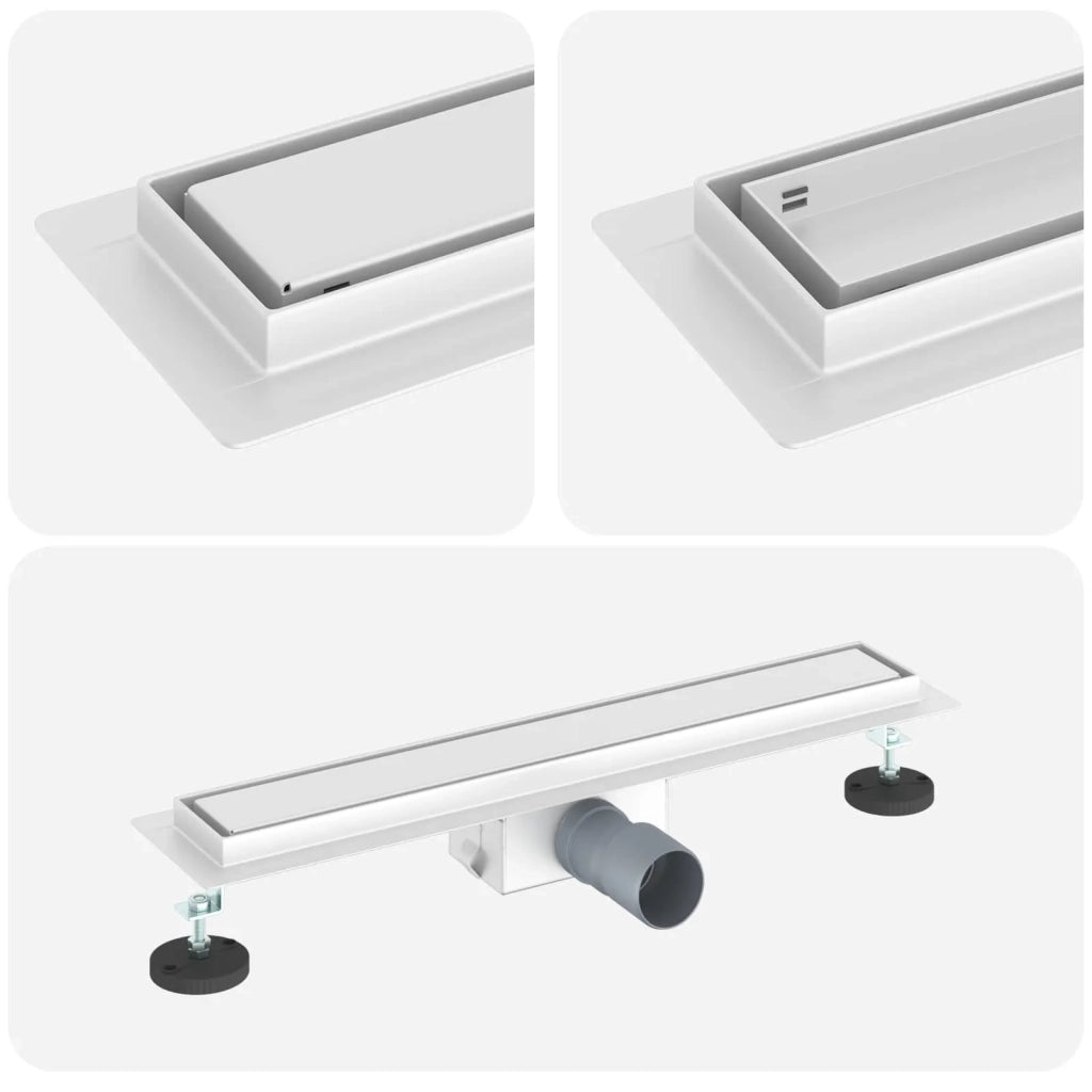 Drenaggio doccia 2 in 1 Argento 50 cm Acciaio Inox 304 42015937