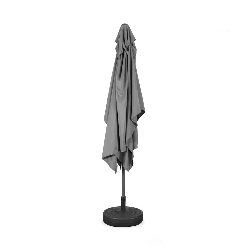 Ombrellone rettangolare, 2x3m, grigio