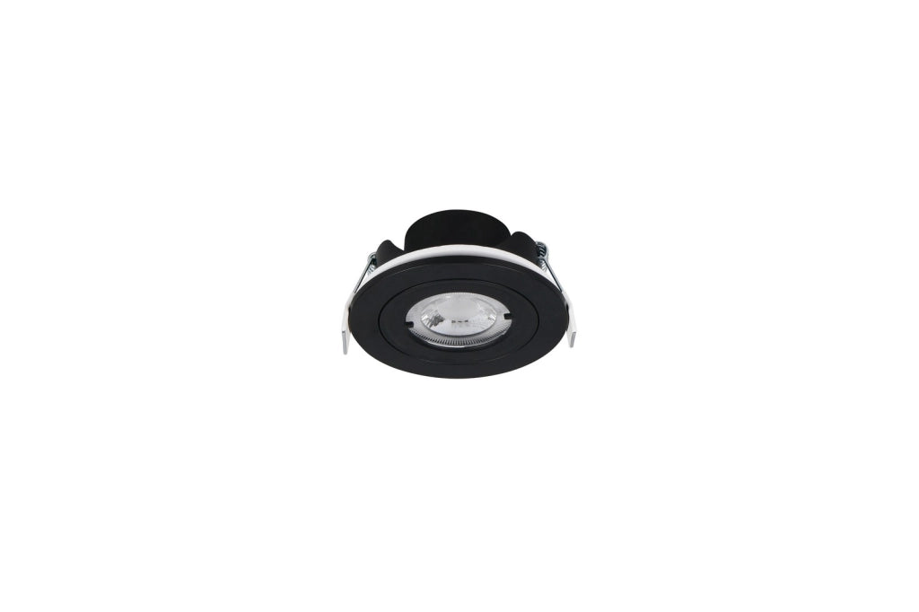 Faretto incasso LAMONT LED 6,5W nero rotondo IP65 Trio