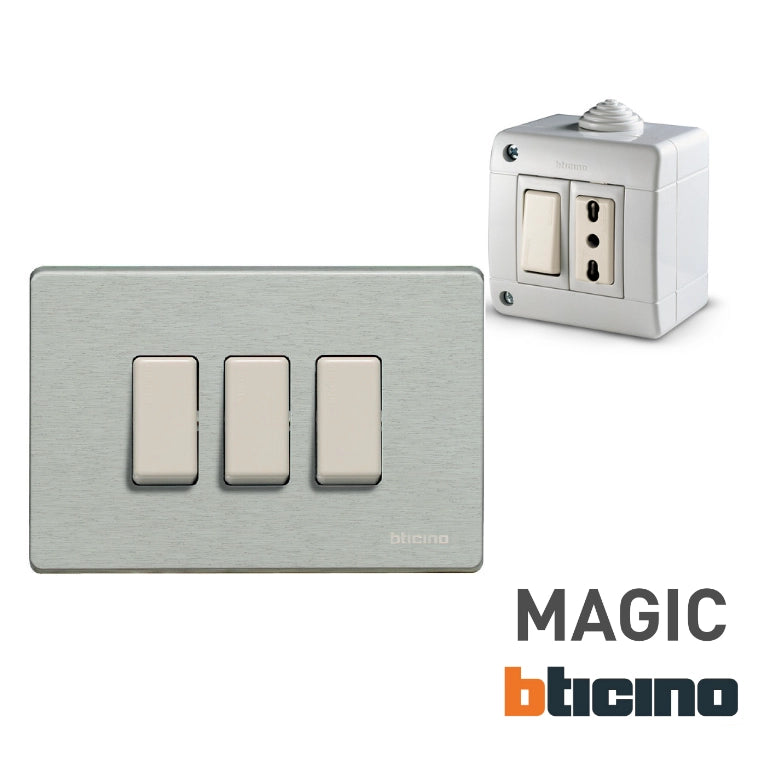 Ronzatore bianco 220 vac serie bticino magic 5048n