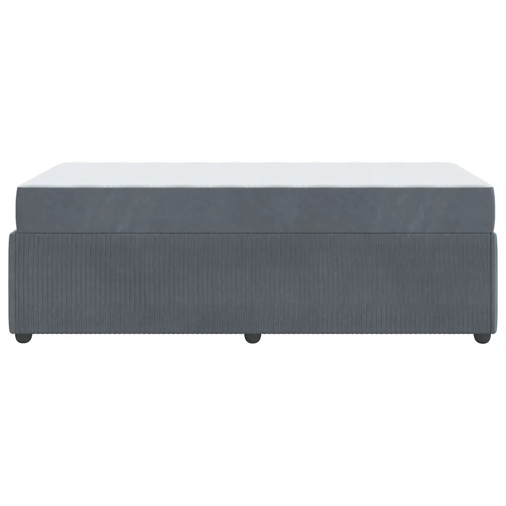 Struttura del letto-Giroletto Grigio scuro 90 x 200 cm Tessuto 873384