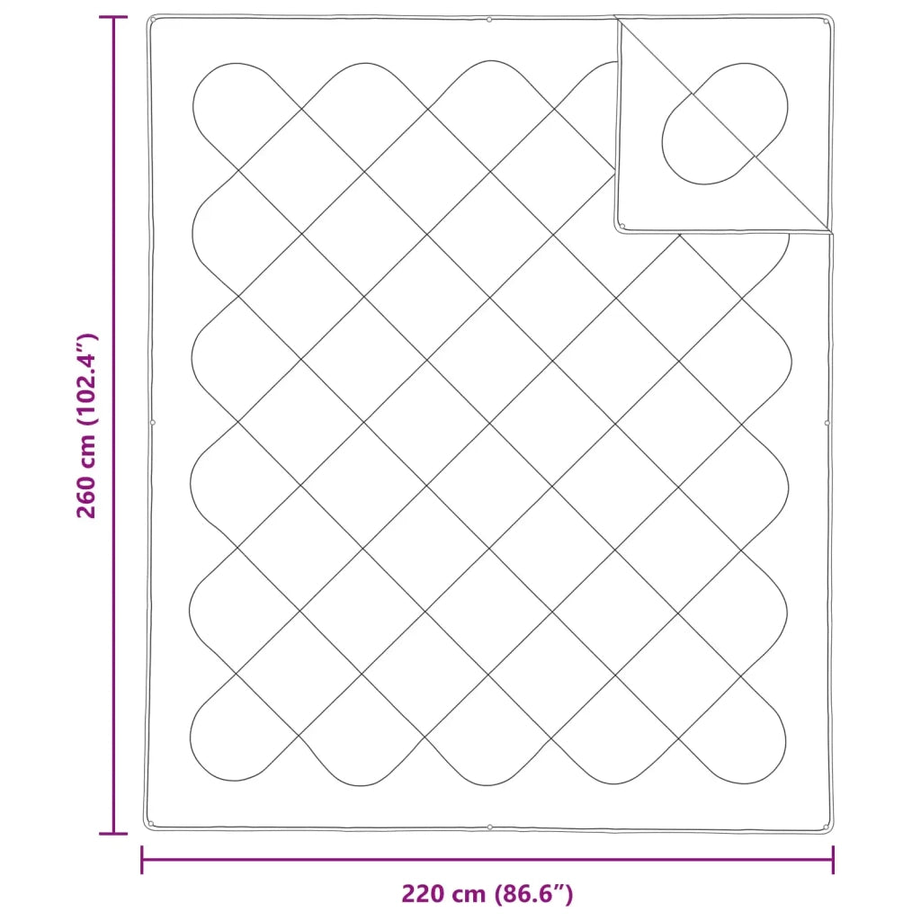 Piumone con Cuscini con cuscino 3 pcs Bianco Microfibra 3378107