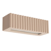 Lampada da parete in ceramica RIGATA taupe