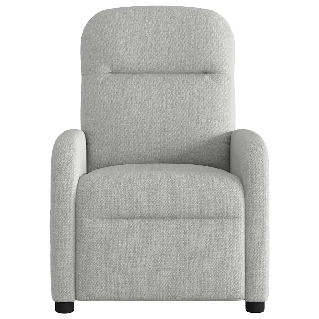 Poltrona Reclinabile in Tessuto Grigio Nuvola 4015531