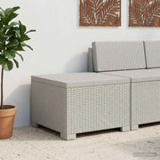 Divano da Giardino a 1 Posto Aspetto Rattan PP Bianco 8011758