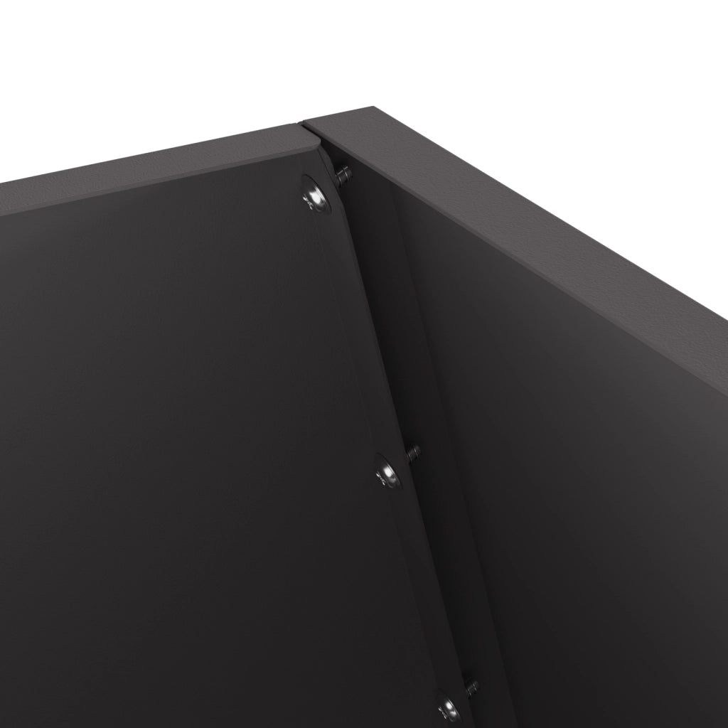 Braciere Nero  50x50x100 cm in Acciaio
