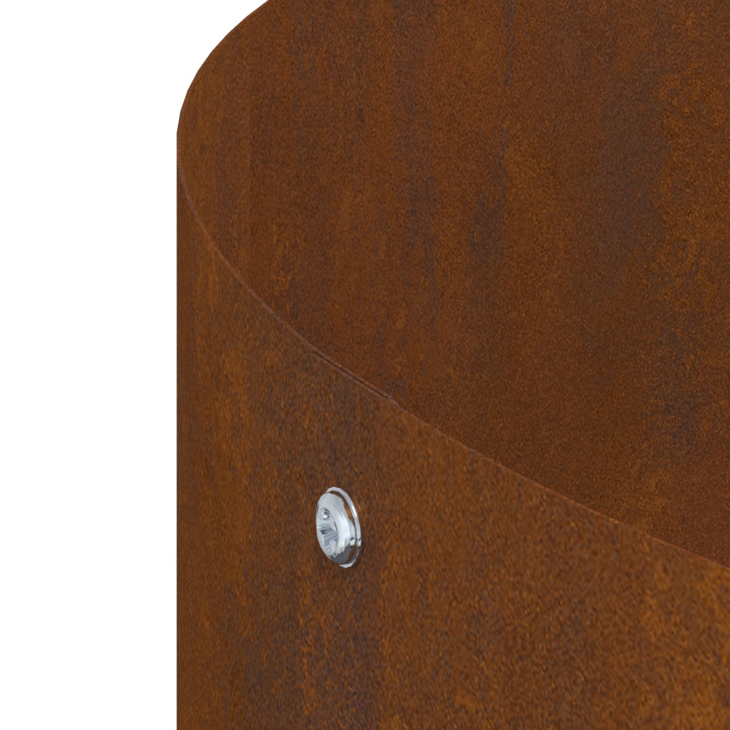 Vaso in Acciaio Corten Acciaio Corten Grande Resistente