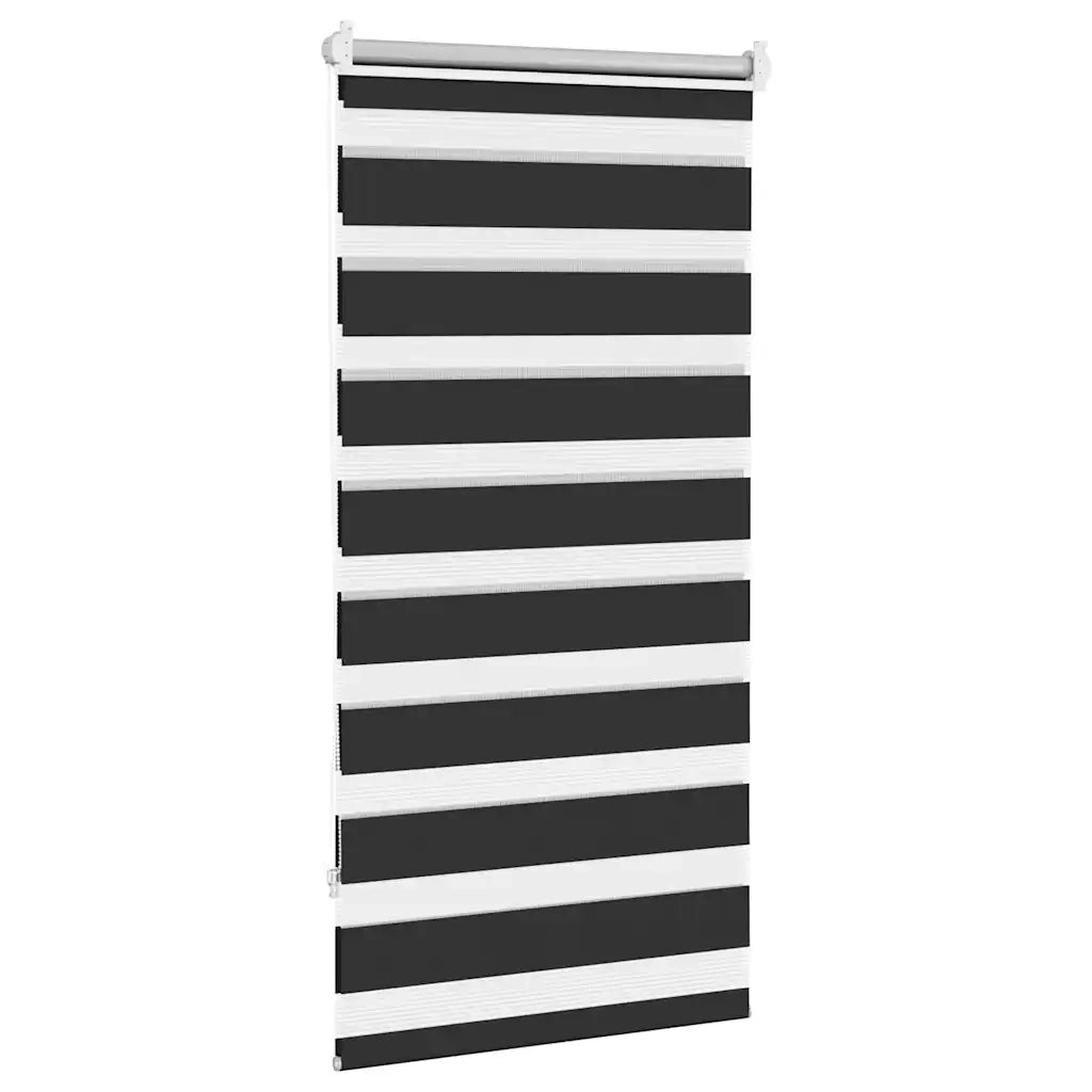 Tenda a rullo zebra 60,9x120 cm Tessuto Larghezza 56,7 cm nero 240192