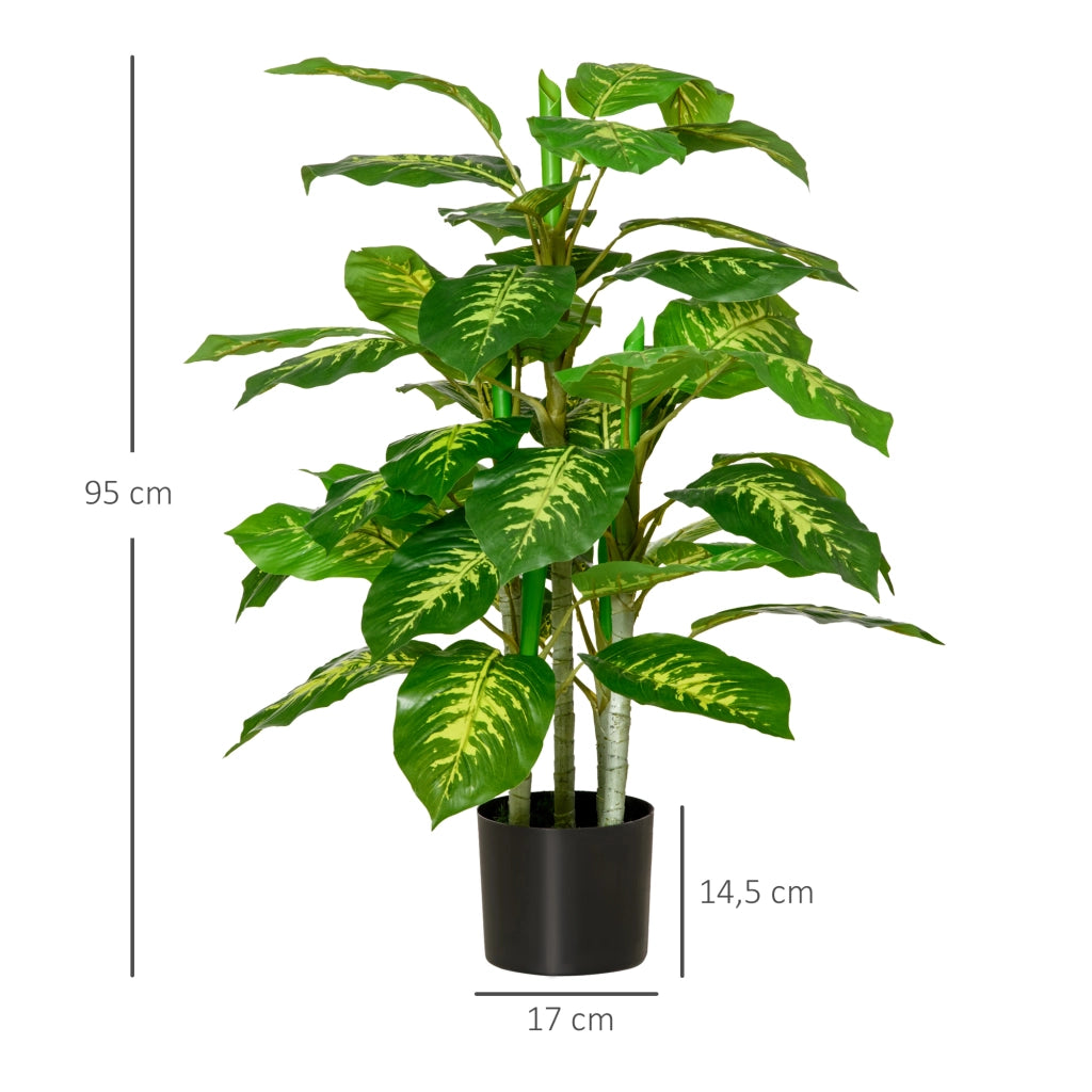 Pianta Artificiale Aglaonema ¨C Minimal ¨C 95 cm Verde