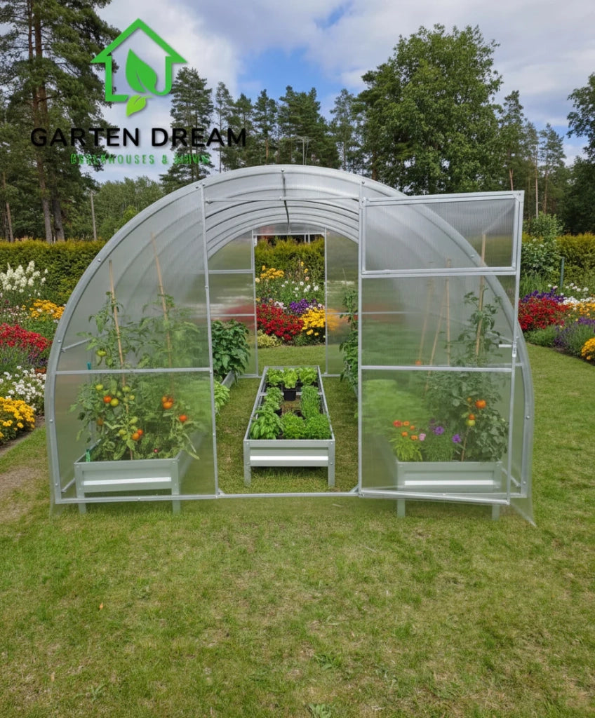 Serra da giardino TITAN 3 x 4 m (12 m²), 4 mm con rivestimento in policarbonato