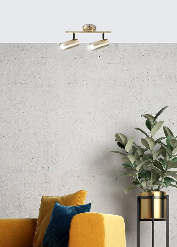Candellux COLLY lampada parete-soffitto 2xGU10 15W ottone