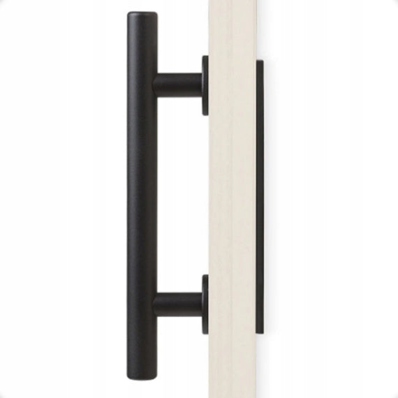 Maniglia per porte scorrevoli, nero opaco, Loft Retro Premium