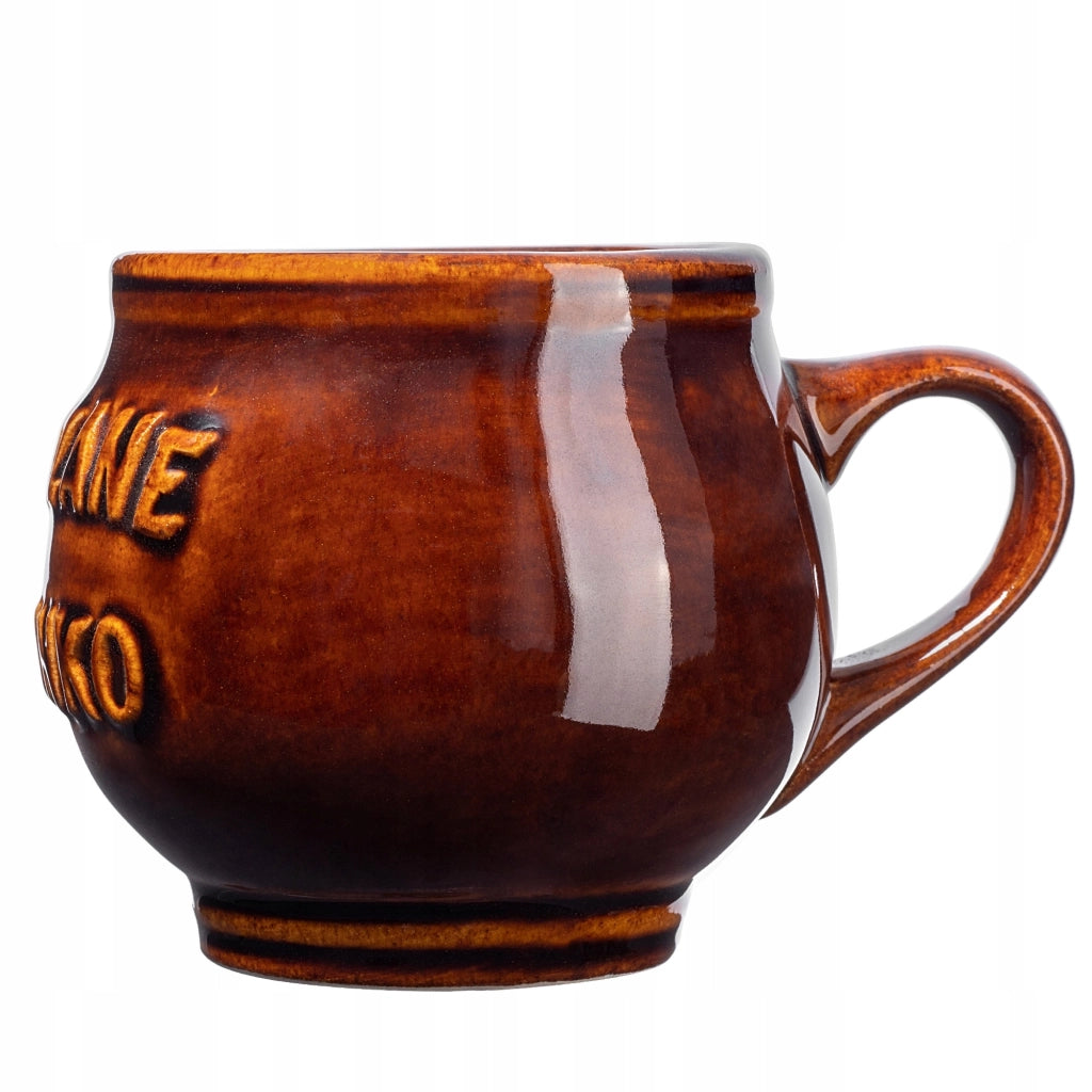 Tazza da vin brulé KADAX con manico, 300 ml, in gres.