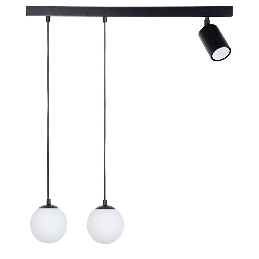 Lampada a sospensione moderna nera Tavira 3 luci Sigma