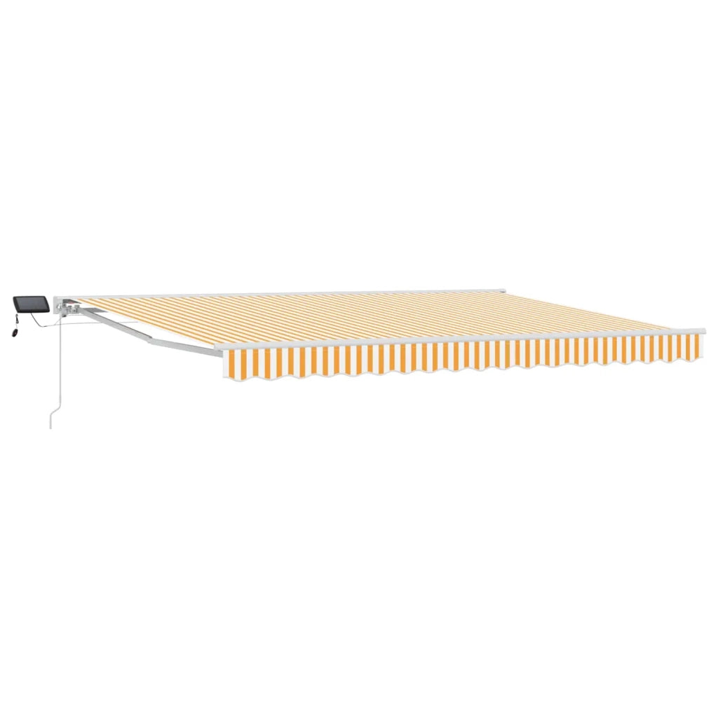 Cornice per Tenda Manuale con LED Giallo e Bianco 4,5 × 3 m 3420650