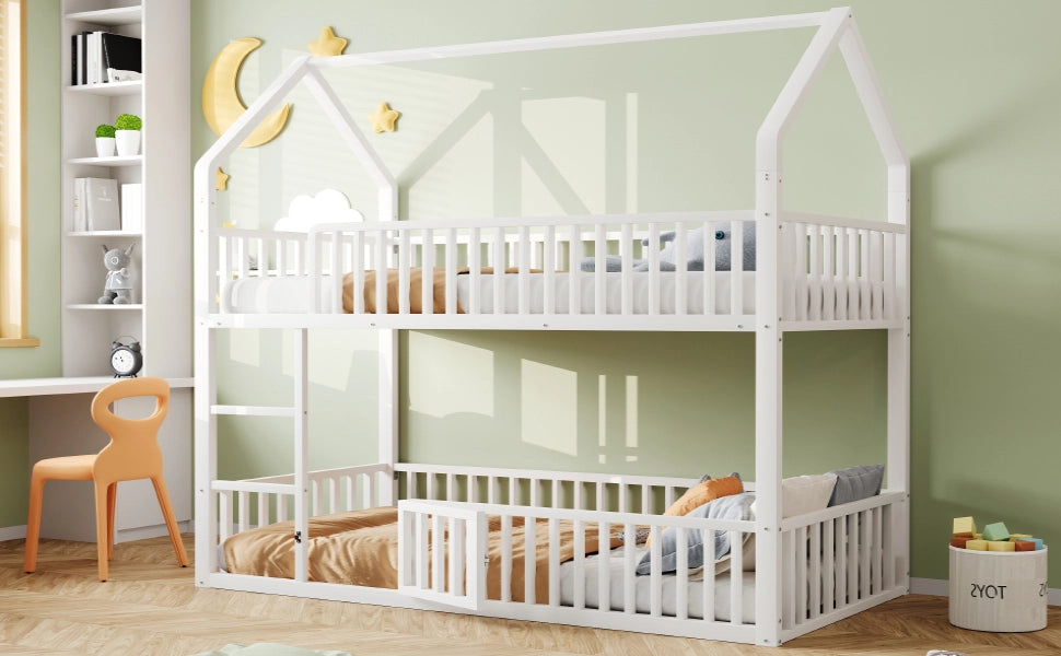 Letto a castello funzione casa metallo 90x200 cm