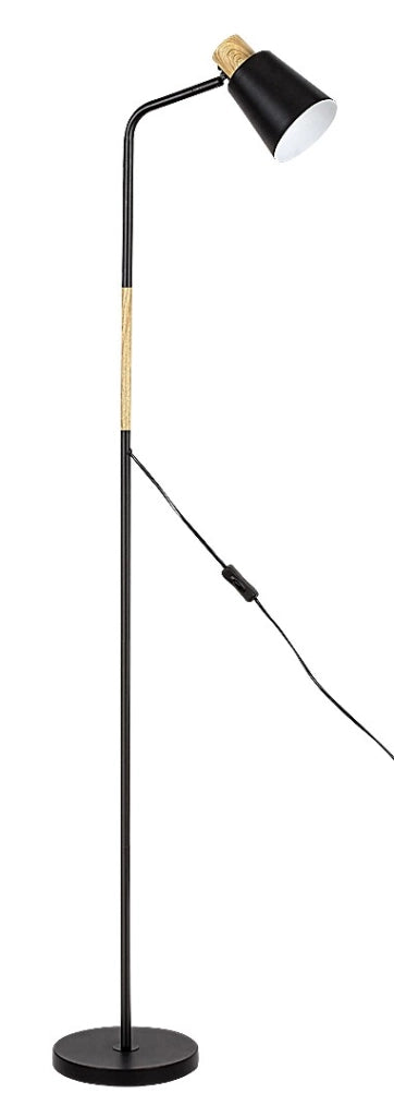 Lampada da terra industriale nera E27 40W Azim Rabalux