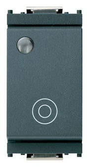 VIMAR Pulsante 1PNO 10A generico lum.so grigio - 16090