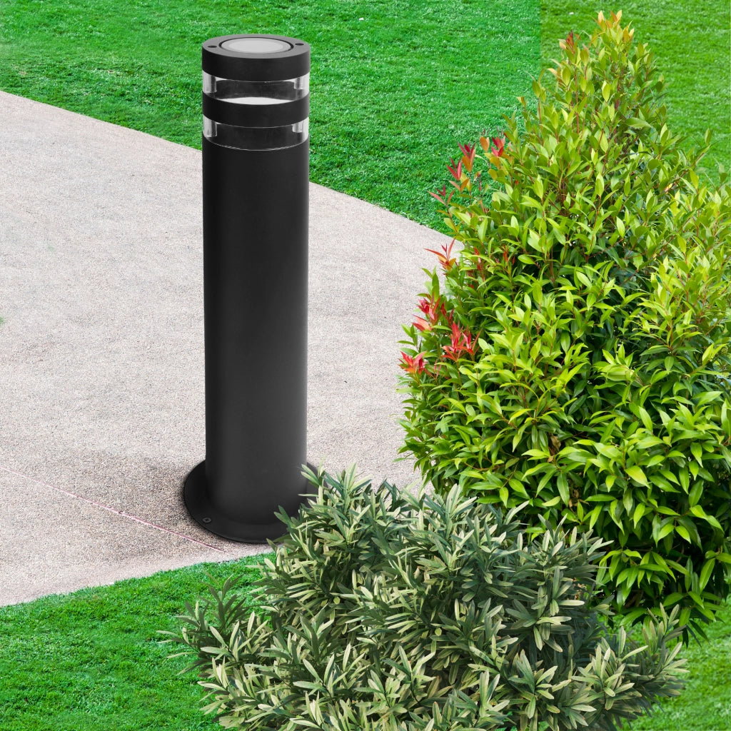 Lampione esterno RINO 44 cm nero E27 IP54 1 luce Polux