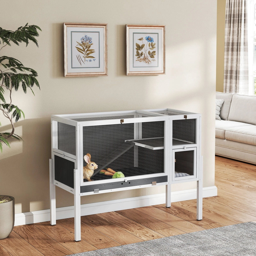 Gabbia per Conigli e Criceti da Interno ¨C zephmum ¨C Grigio