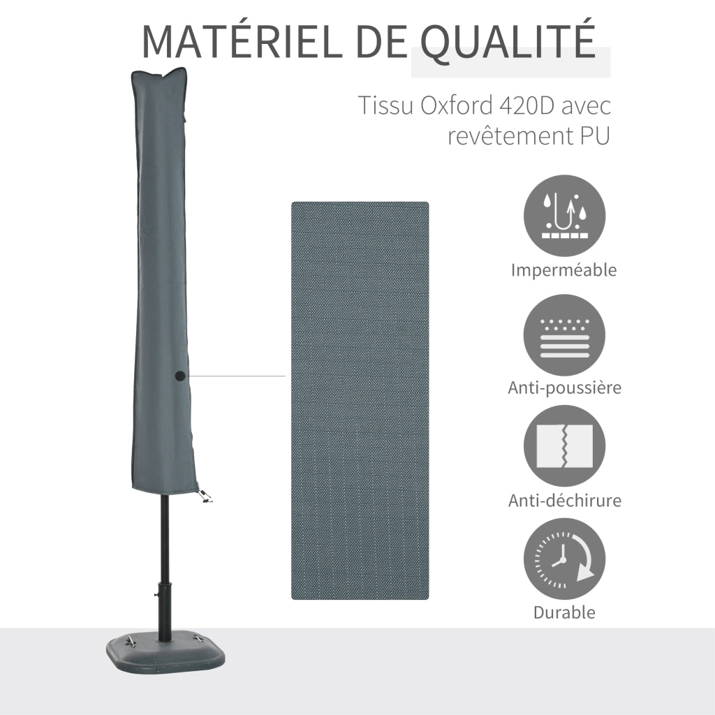 Copertura Impermeabile Parasol Dritto ¨C Minimal ¨C Grigio