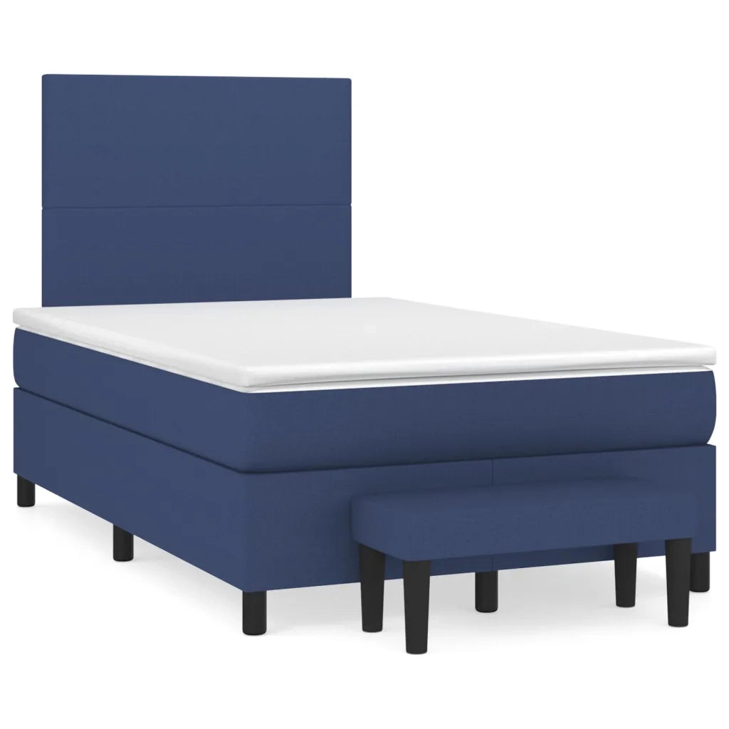 Giroletto a Molle con Materasso Blu 120x200 cm in Tessuto 3136427