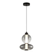 Lampada a sospensione Daphne LED 12W nera vetro Ø20