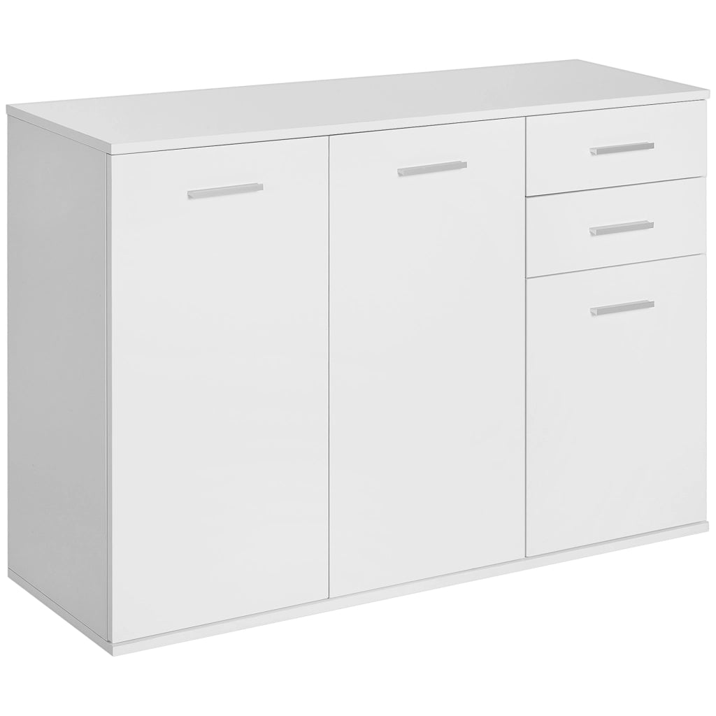 Mobile buffet con 2 cassetti e 2 ante ¨C Xylo ¨C Bianco con ripiani regolabili
