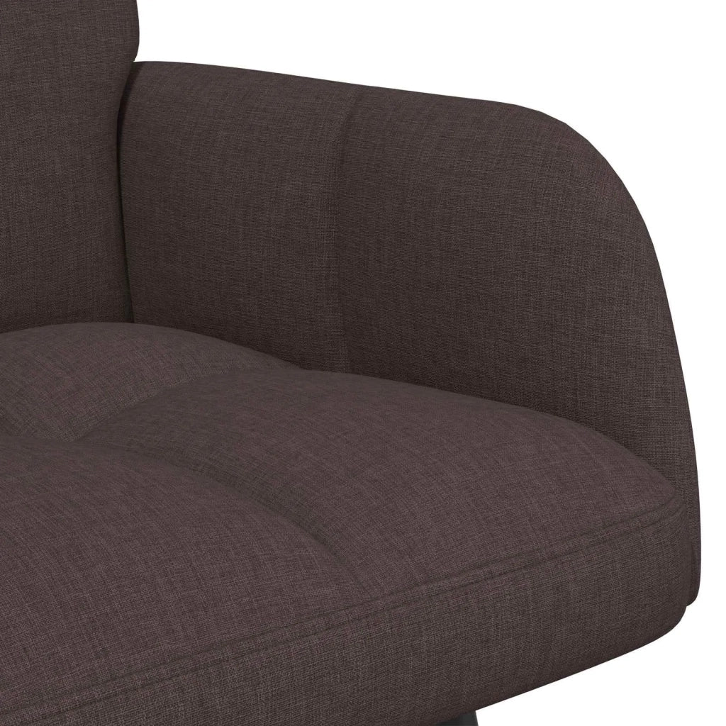 Sofa a Due Posti Marrone Scuro 115 x 61 x 87 cm Tessuto 42028933