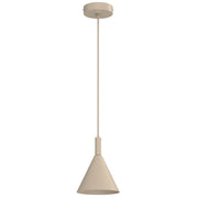Lampada sospesa Vins 1xGU10 beige metallo Luminex