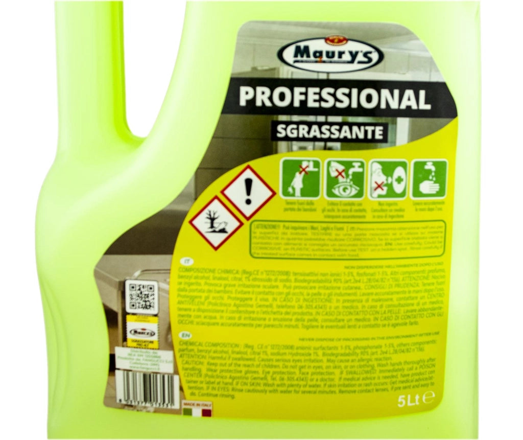 MAURY'S PROFESSIONAL 5LT DETERGENTE SGRASSANTE LIMONE
