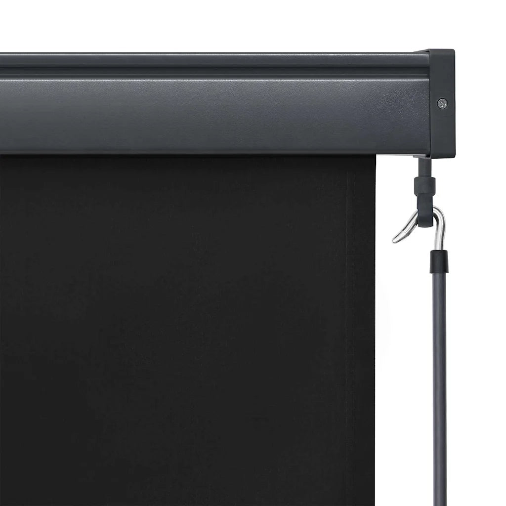 Tenda a rullo Rigato Antracite 180 x 250 cm Tessuto e Alluminio 362084