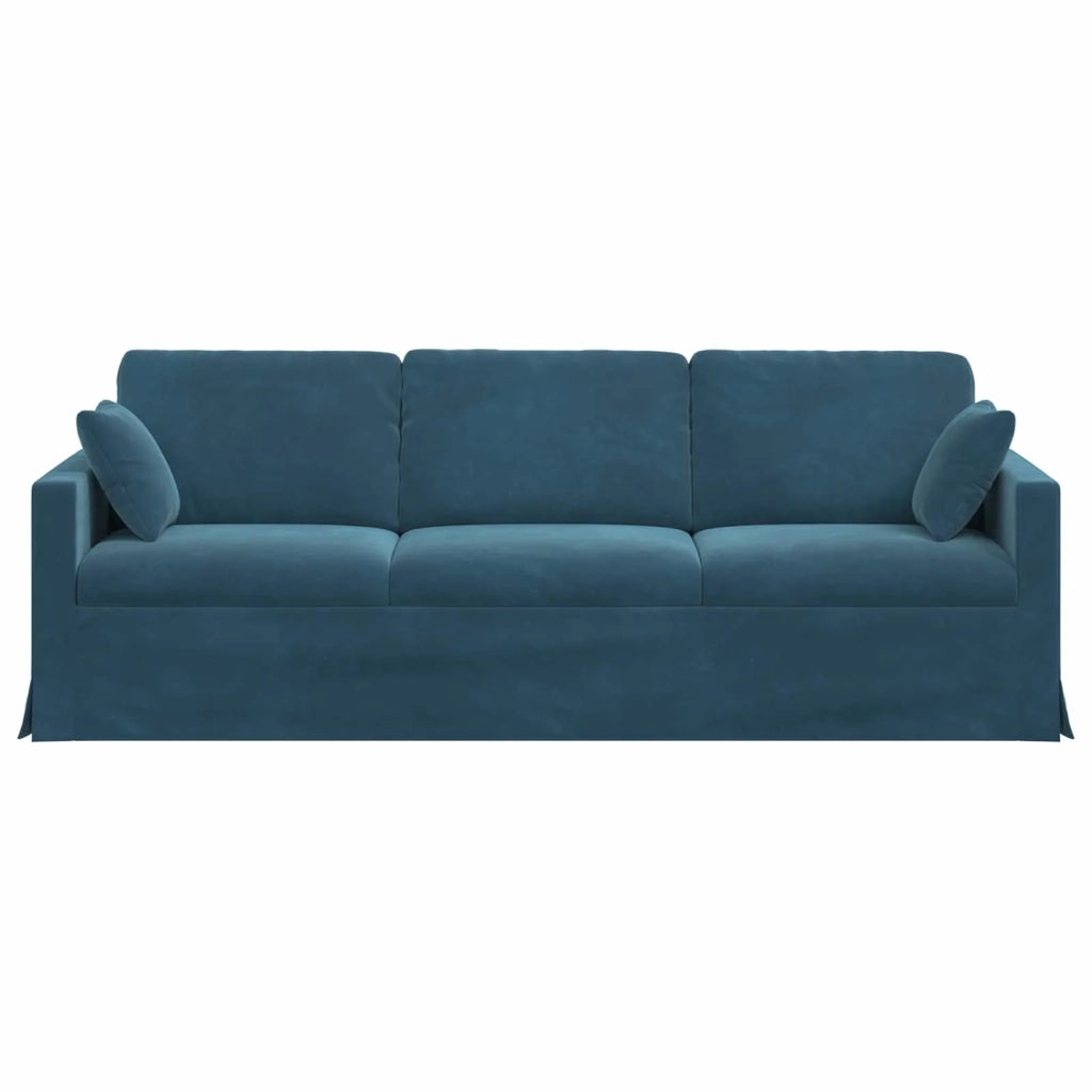 Divano Blu 228 x 78 x 80 cm Velluto 42024448