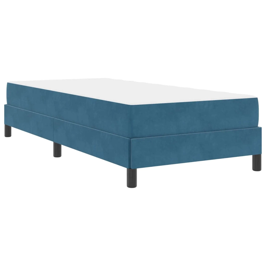 Letto a molle con materasso Blu Scuro 80 x 200 cm Tessuto 3398657