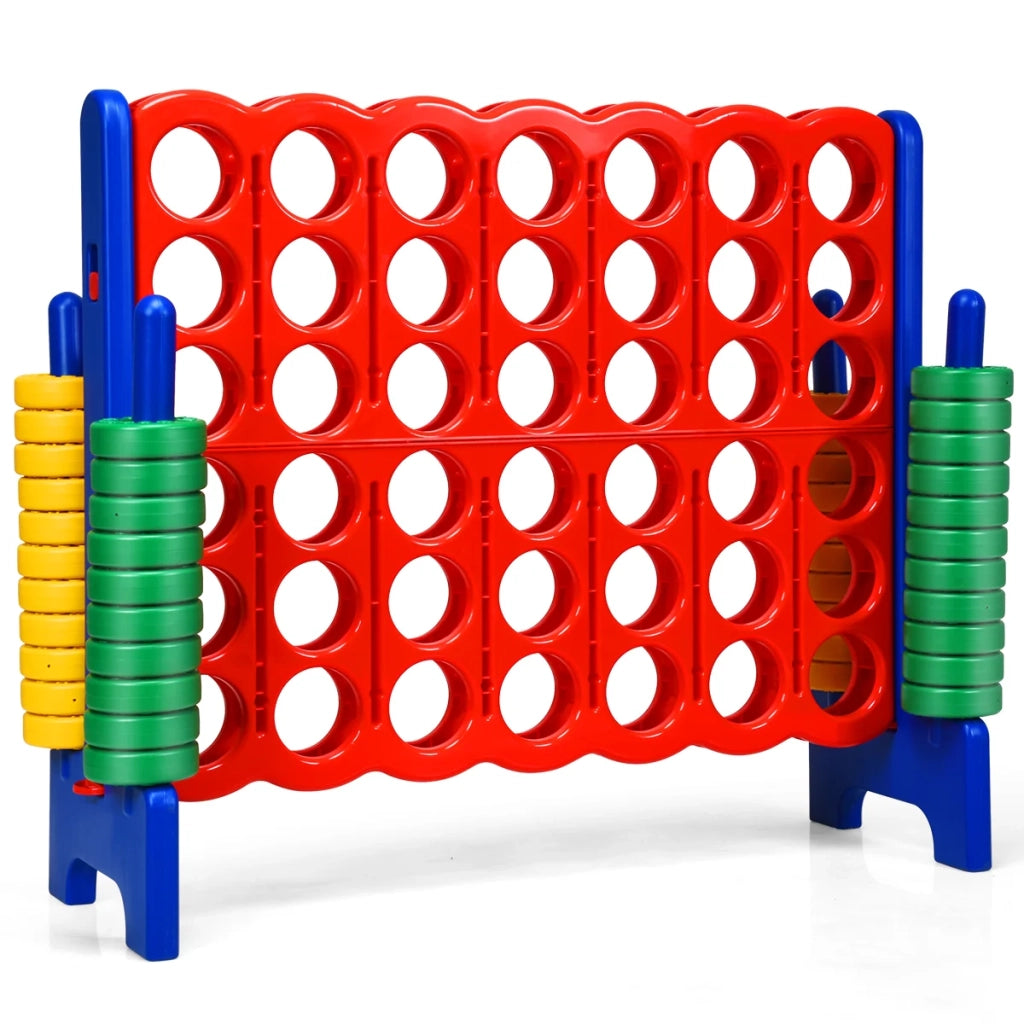 Gioco gigante Forza Quattro 120 x 42 x 104 cm divertente ed educativo realizzato in plastica rossa e gialla 20_0021106
