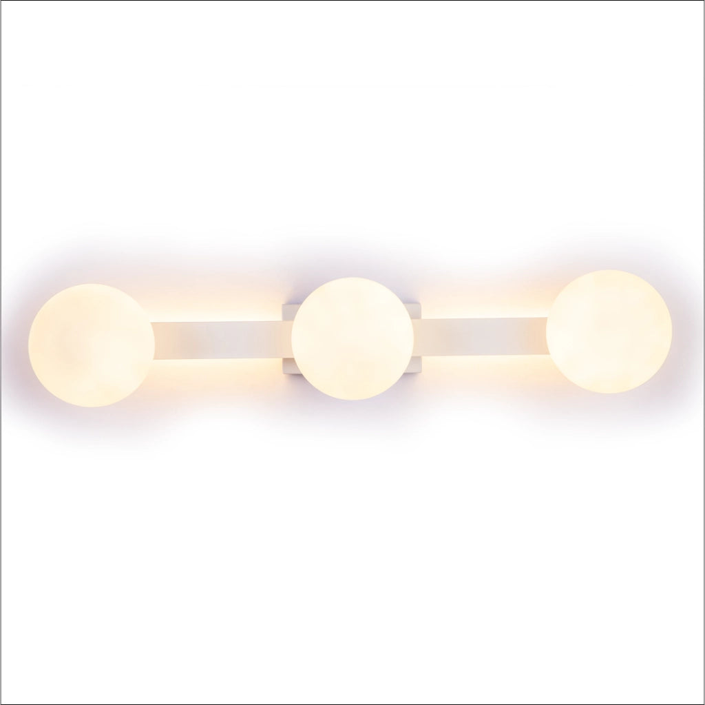 Applique bagno moderna bianca LED 9W CCT 3xG9 Magnet