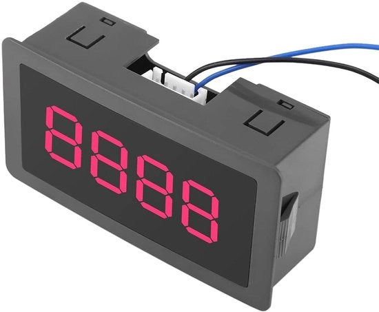 Contatore LED Digitale a 4 Digitale con Display in Alto e Basso (Rossa) per Misurazione da 0 a 9999