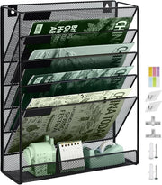 Sostegno per Parete - Funzionale - 6 Strati - Nero - Metallo