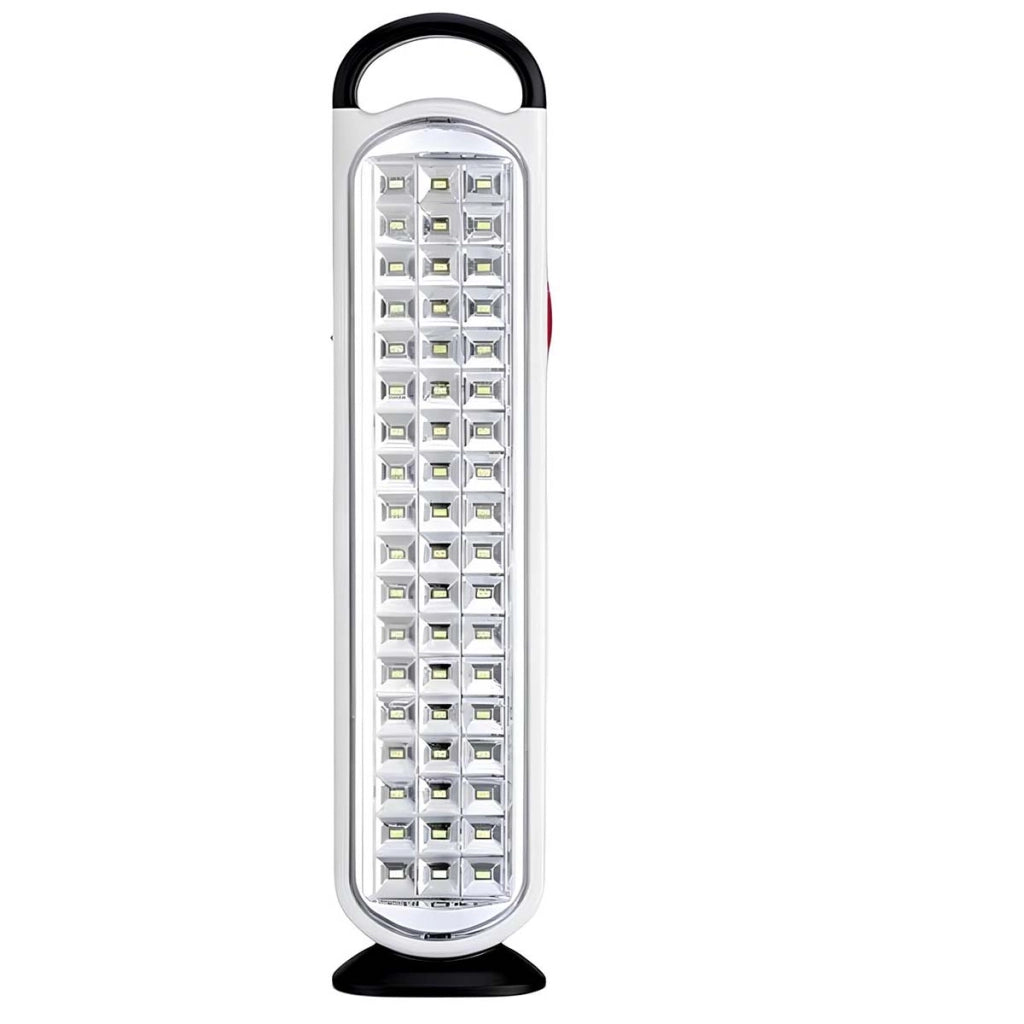 Lampada di emergenza 60 LED 60W Potente 1200mAh Ricaricabile 3.7V Bianco / Nero Avizar