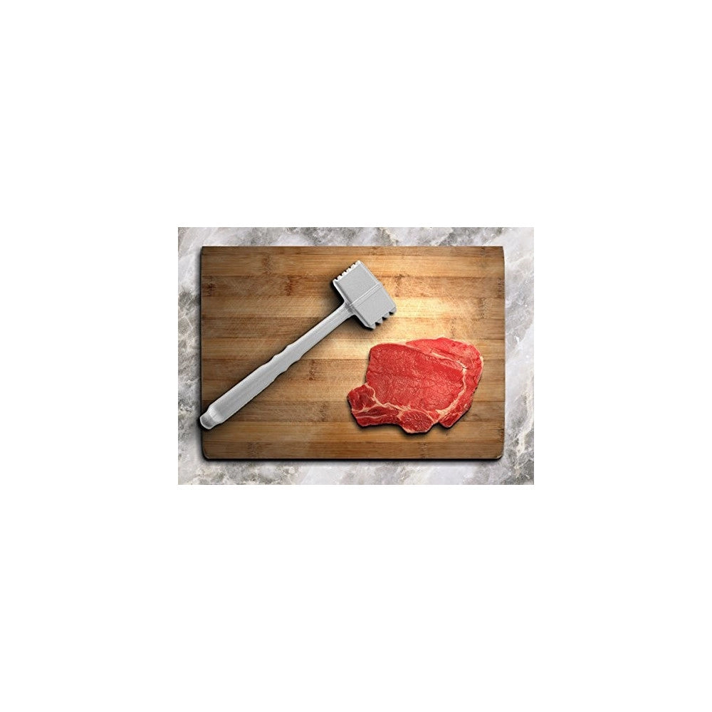 Trade Shop - Batticarne Da Cucina Batti Carne Morbida Alluminio 2 Facce Sciogli Nervi -