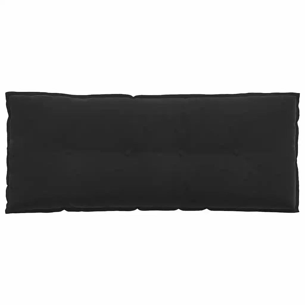 Cuscino per Schiena | Cuscino dorsale Nero 120 x 50 cm Tessuto in Cords