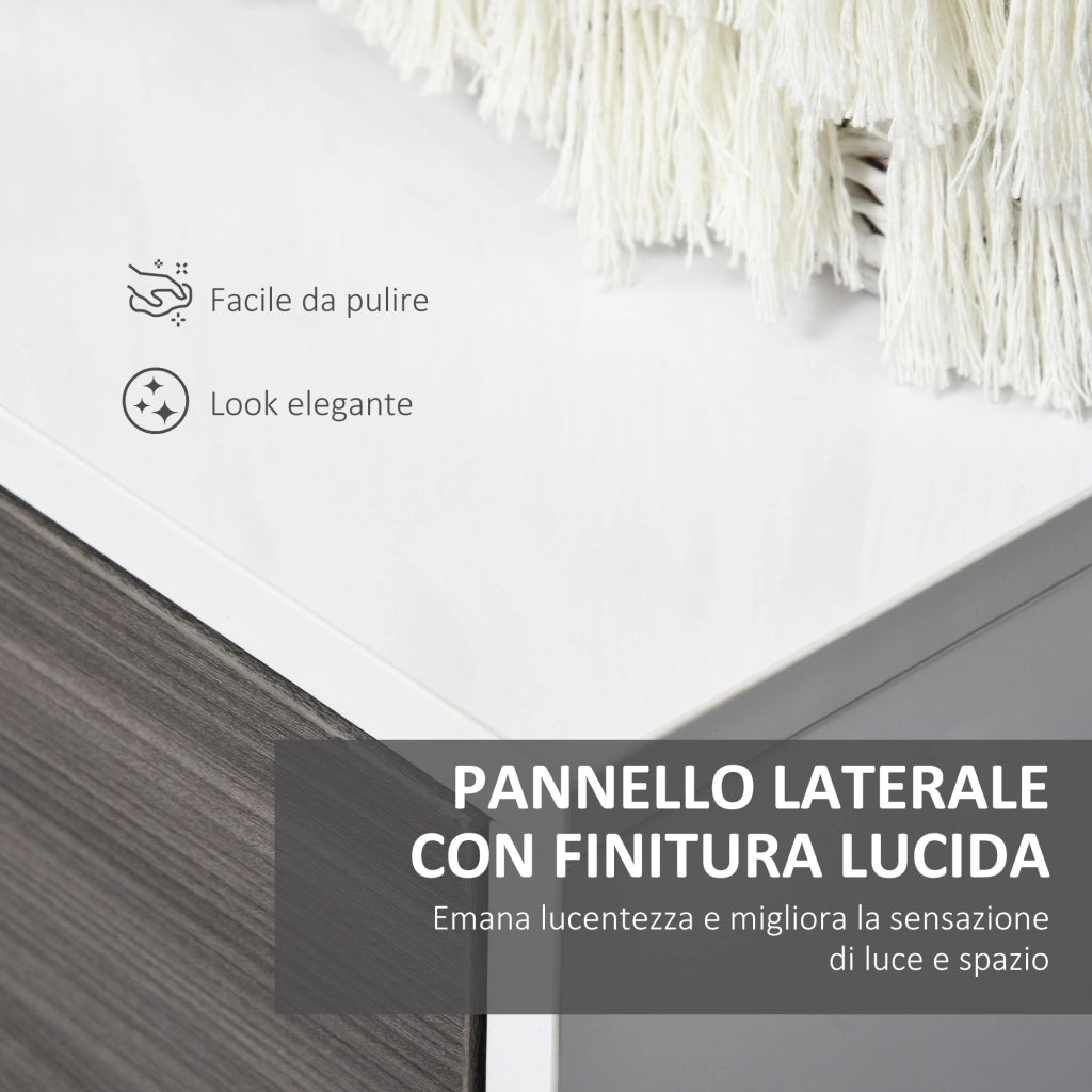 Mobile Multiuso con 2 Cassetti e 2 Ante ¨C Xylo ¨C Grigio