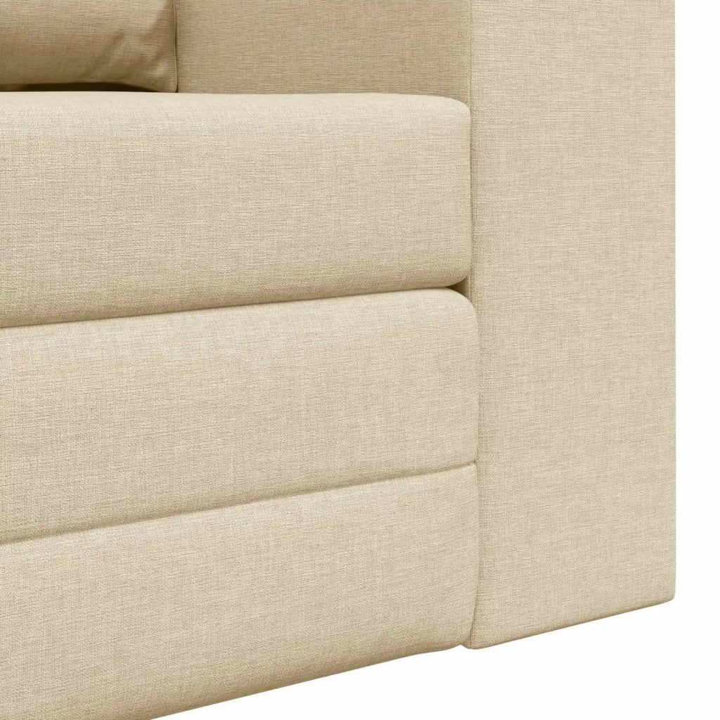 Divano letto | Sof¨¤ letto | Letto singolo 60cm Crema Tessuto