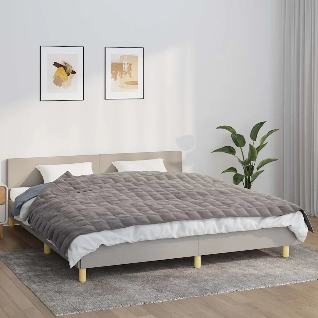 Coperta Ponderata Grigia 155x220 cm 7 kg Tessuto 350776