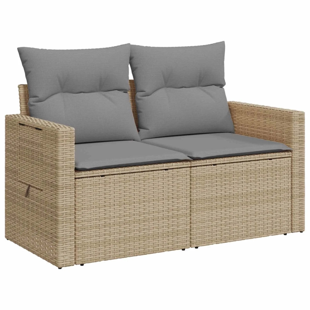 Set di divani 6 pz Beige e Grigio Chiaro 3447471